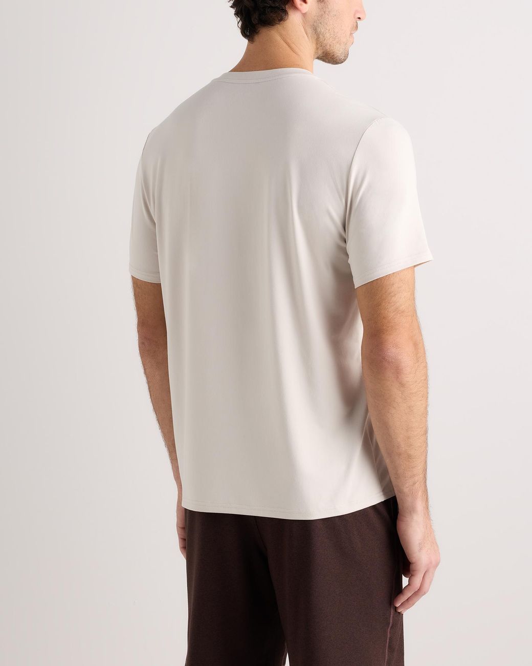 Quince White Flowknit Breeze Performance Tee, 100% Polyester for men