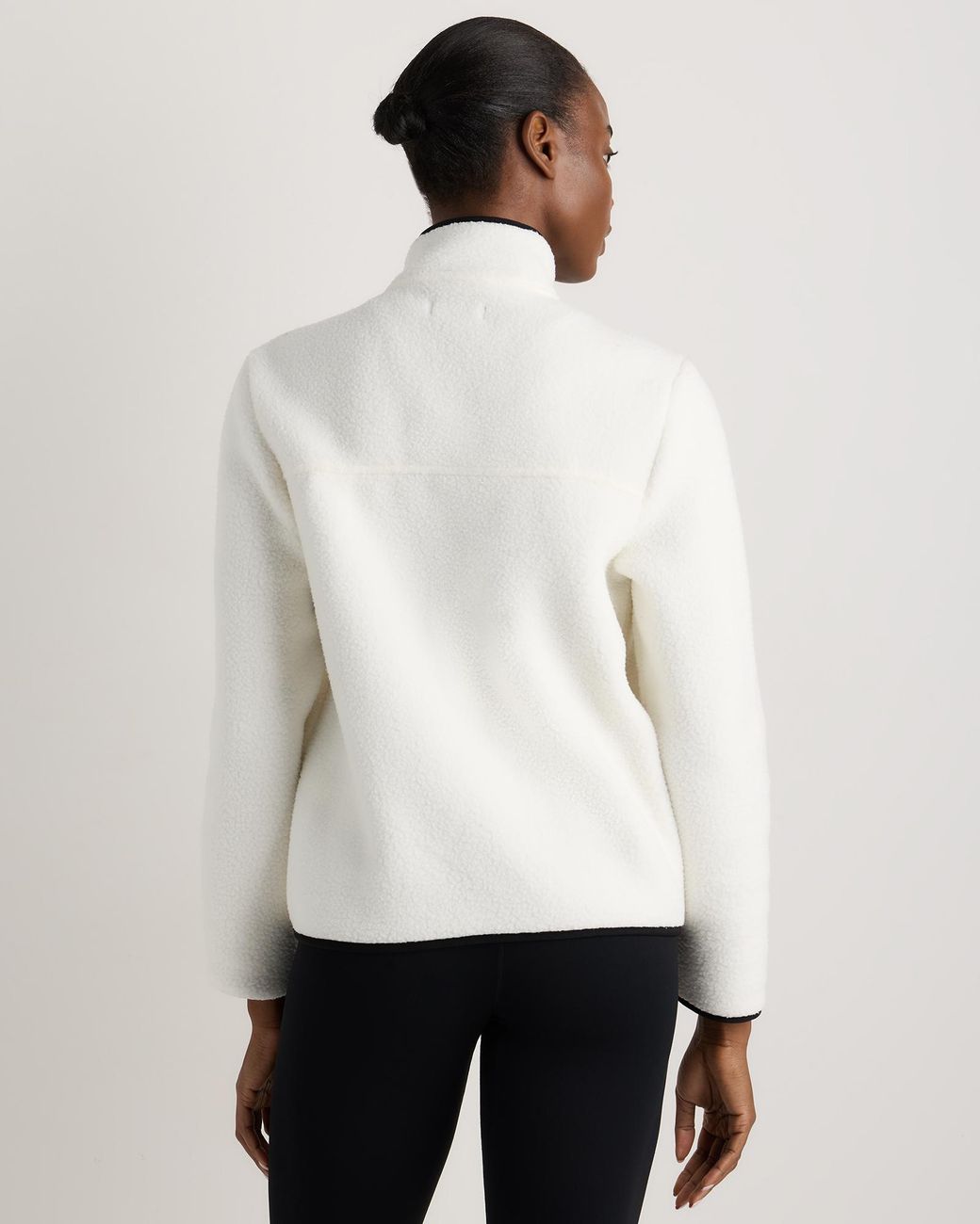 Quince Natural Sherpa Full-Zip Jacket, 100% Polyester