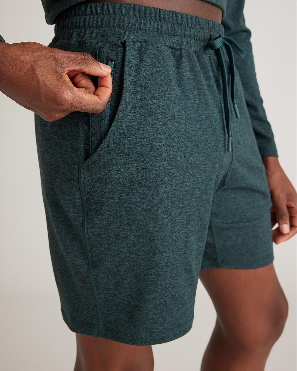 Quince Blue Flowknit Performance Shorts 7.5 Inch for men