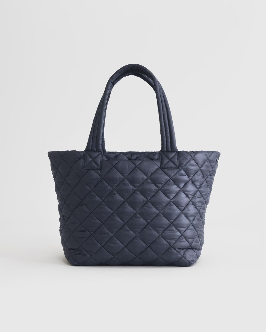 Blue Quilted Queen Tote Handbag