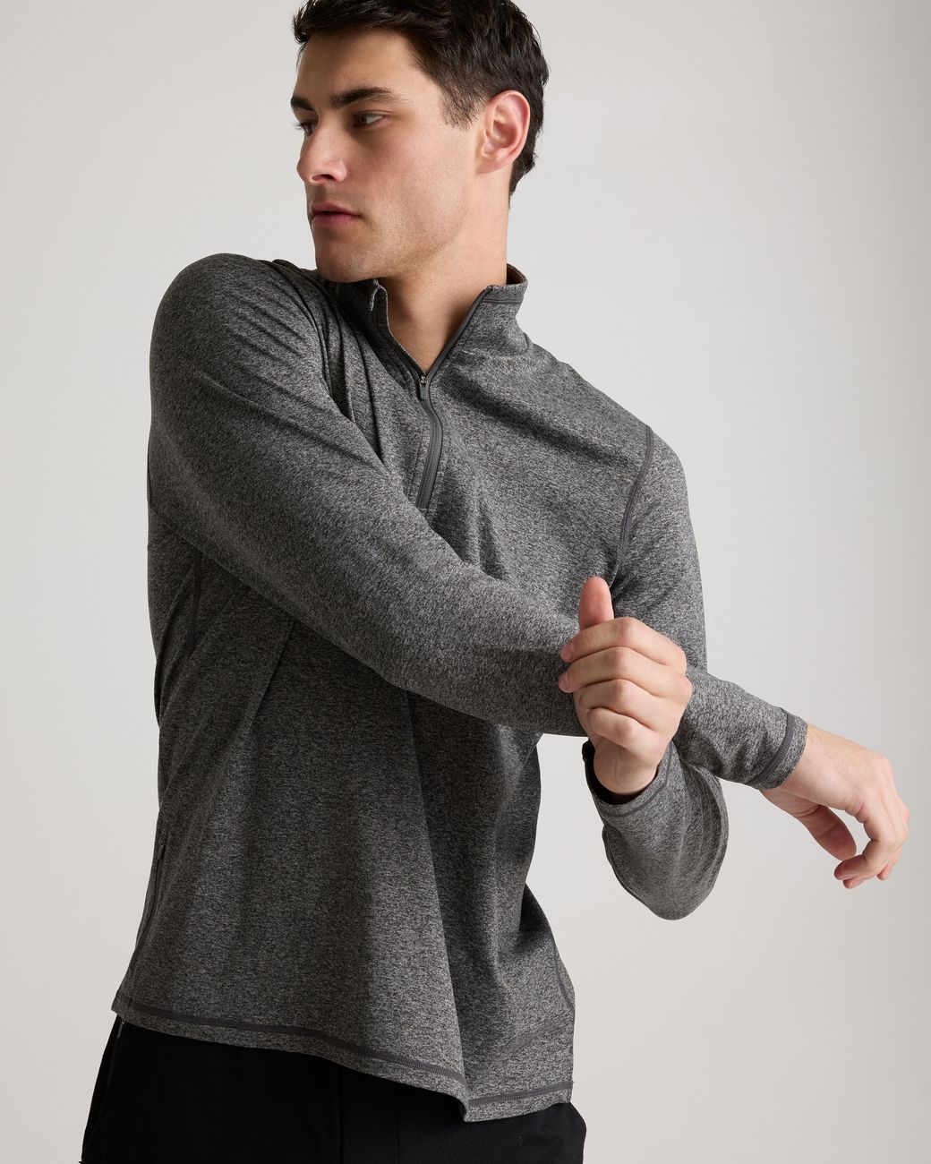 Quince Blue Flowknit Performance Half-Zip, Recycled Polyester for men