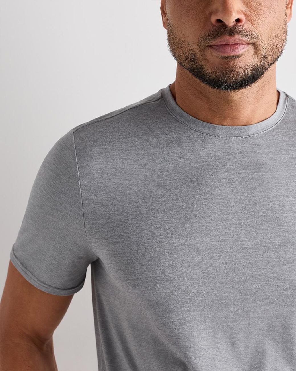 Quince Gray Flowknit Breeze Performance Tee, 100% Polyester for men