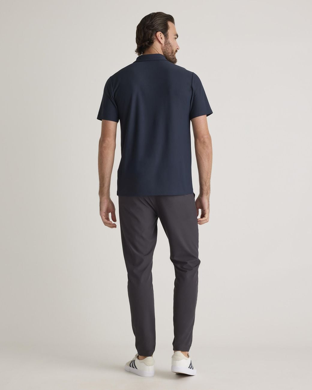 Quince Blue Propique Performance Polo, Recycled Polyester for men