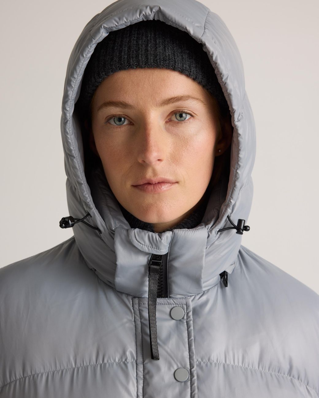 Quince Gray Responsible Down Puffer Jacket, Recycled Polyester