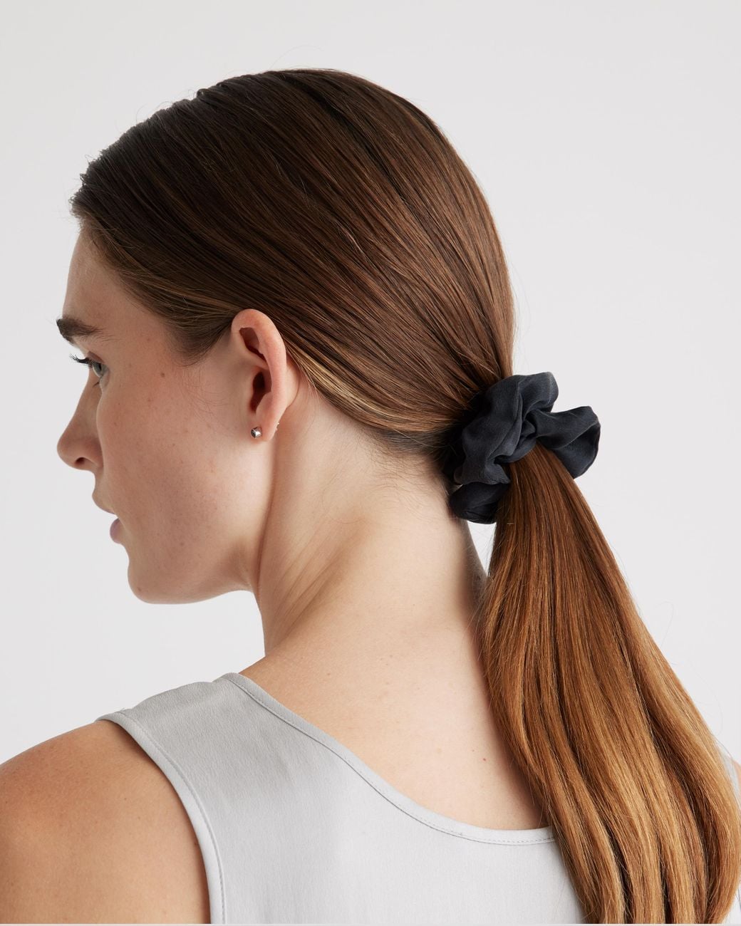Quince White Scrunchies, Silk
