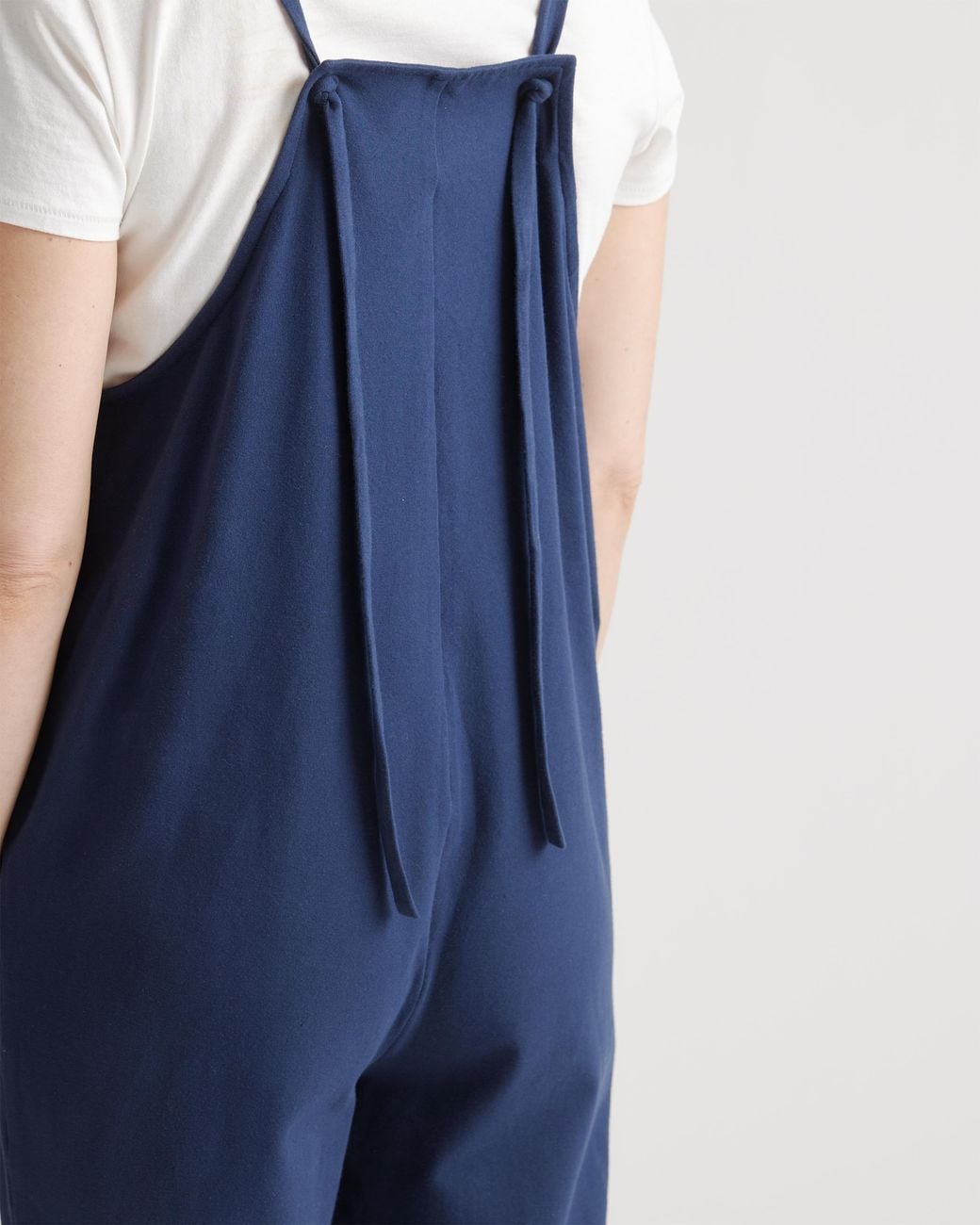 Quince Blue Maternity Overalls, Organic Cotton