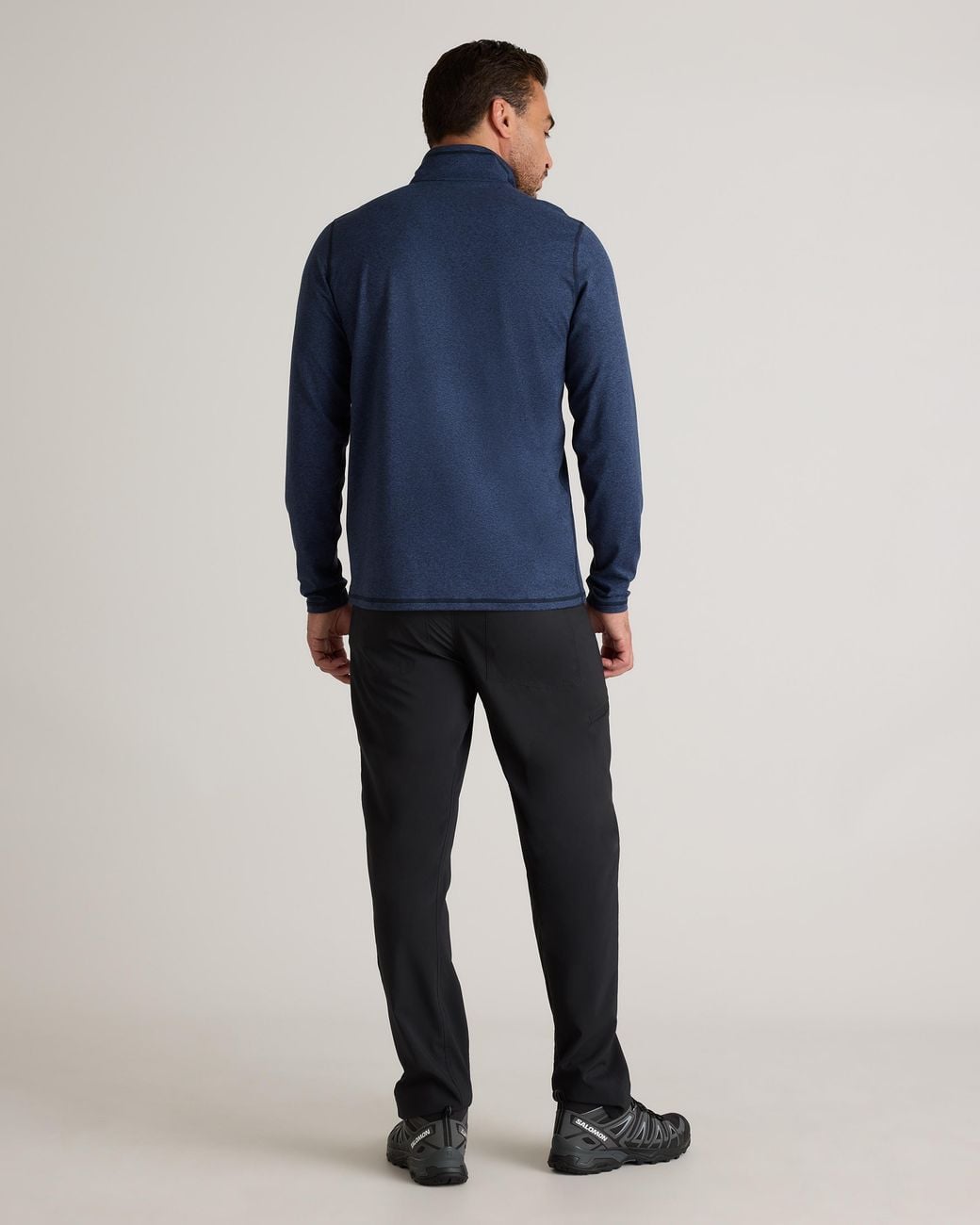 Quince Blue Flowknit Performance Half-Zip, Recycled Polyester for men