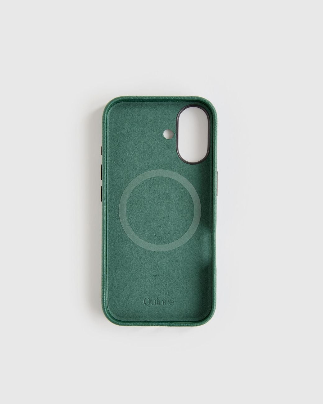 Quince Green Leather Phone Magsafe Case