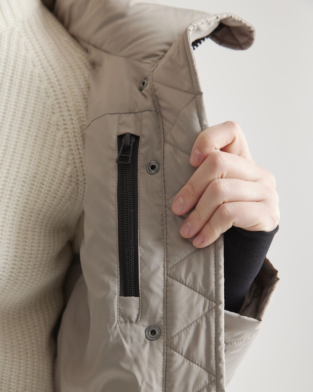 Quince Brown Responsible Down Puffer Jacket, Recycled Polyester