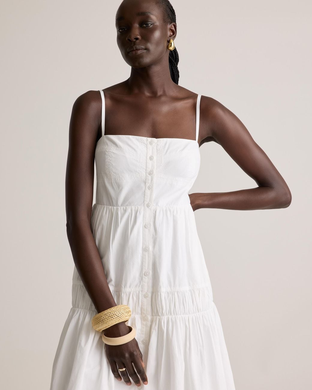 knee length dresses for ladies Dress: Maxi Spaghetti Strap Crinkle Gauze