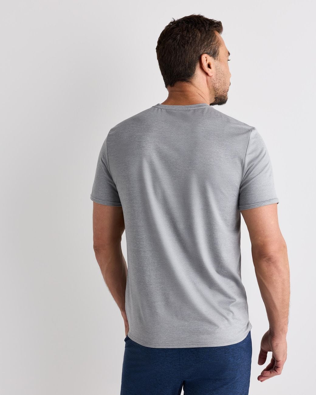 Quince Gray Flowknit Breeze Performance Tee, 100% Polyester for men