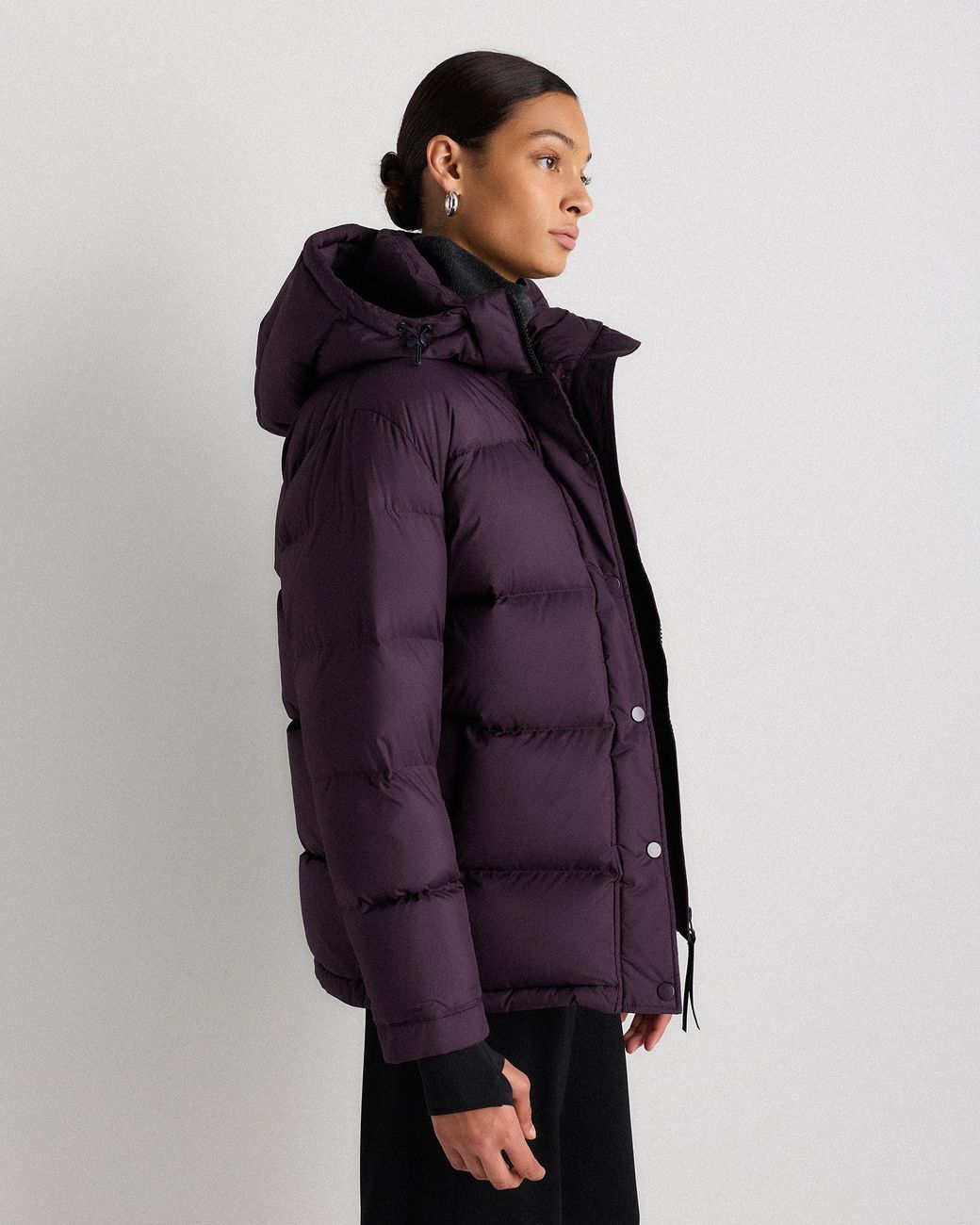 Quince Blue Responsible Down Puffer Jacket, Recycled Polyester