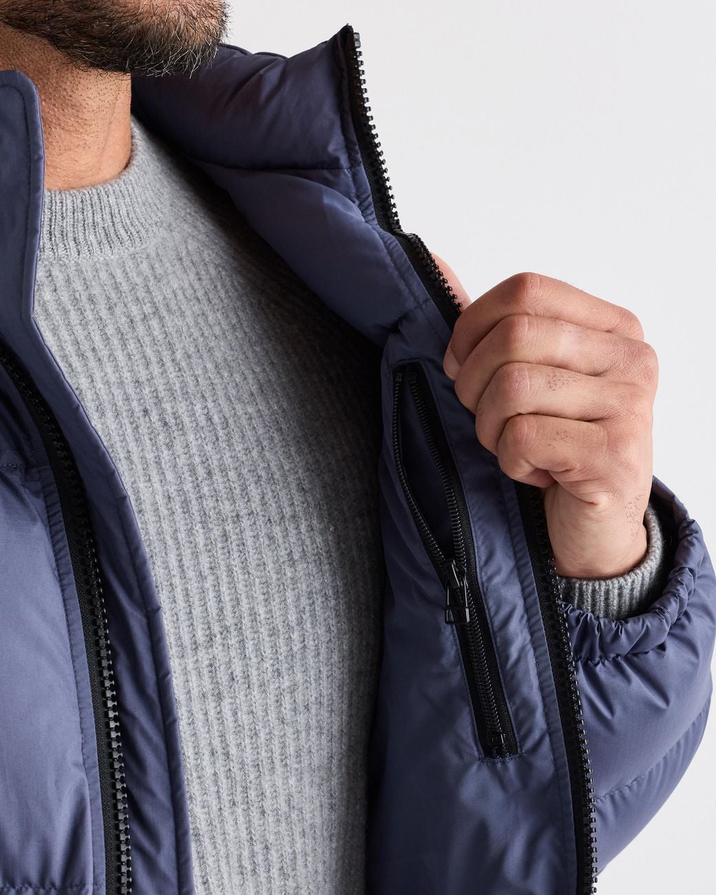 Quince Blue Responsible Down Puffer Jacket, Recycled Polyester for men