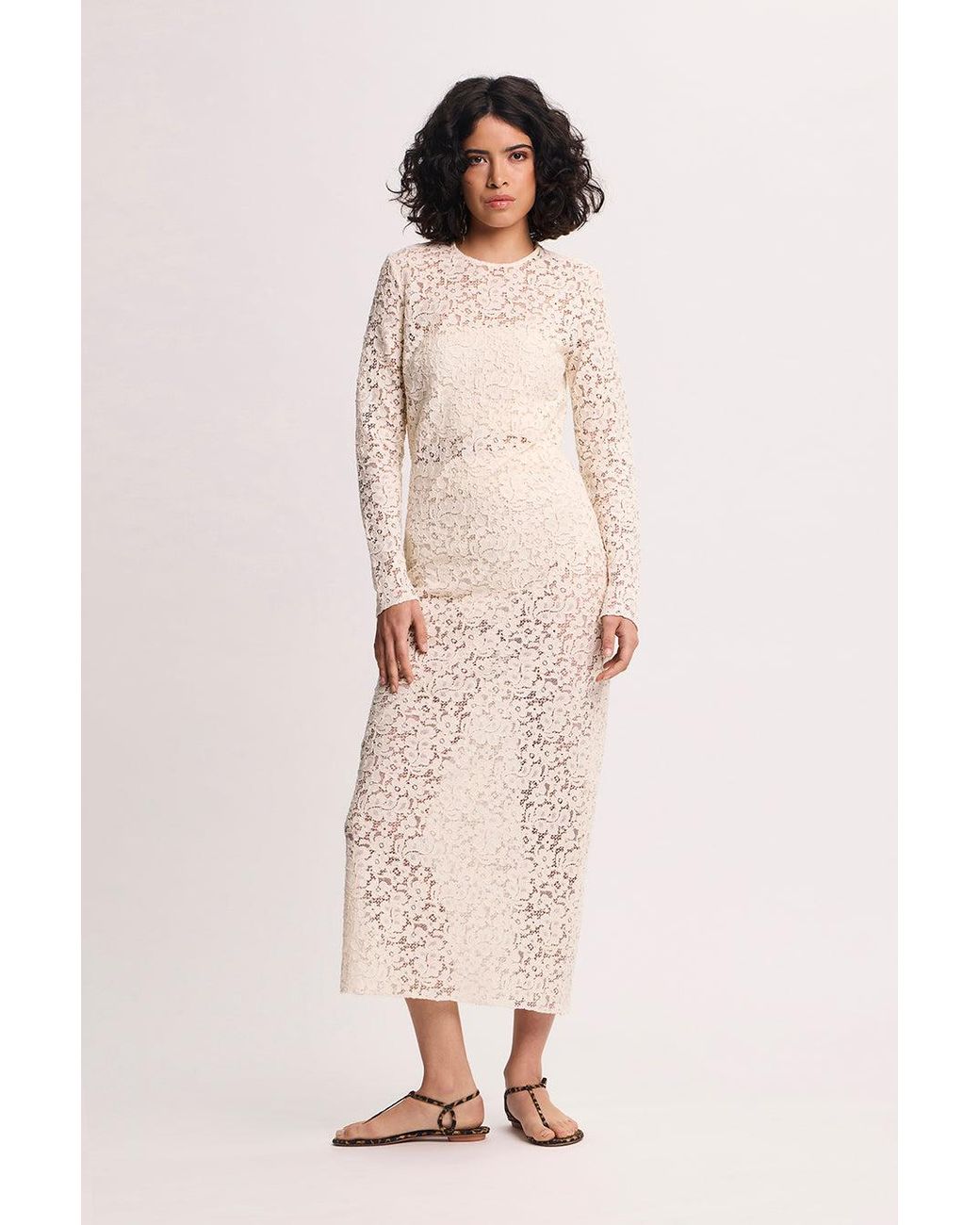 Racil White Foundation Lace Dress