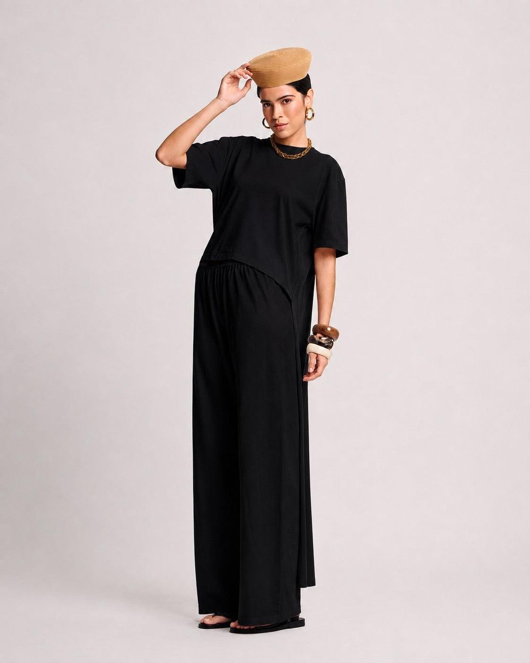 Racil Black Sienna Short Sleeve Top