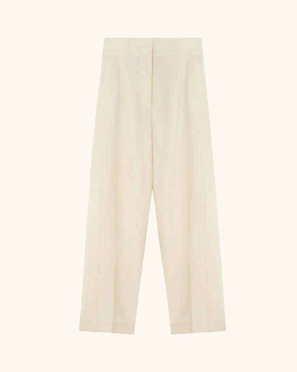 Racil White Harry Tuxedo Trousers