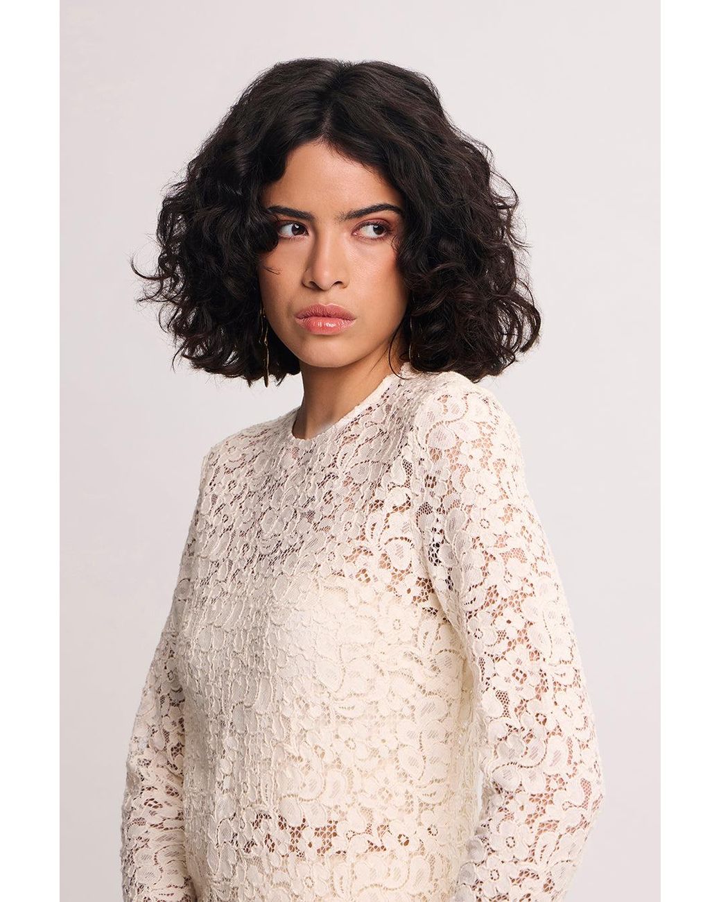 Racil White Foundation Lace Dress