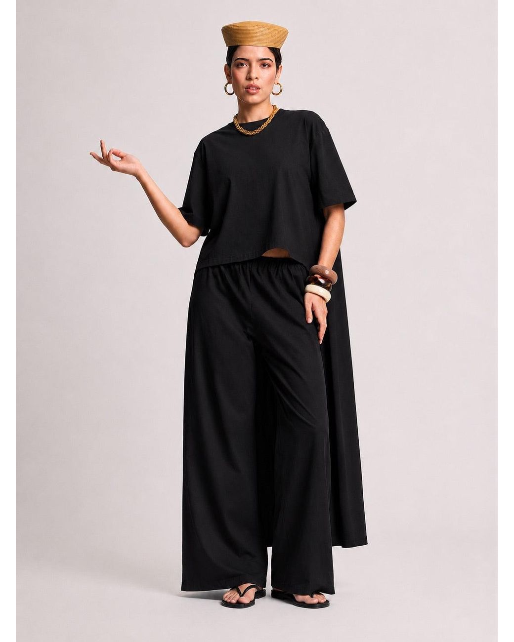 Racil Black Sienna Short Sleeve Top