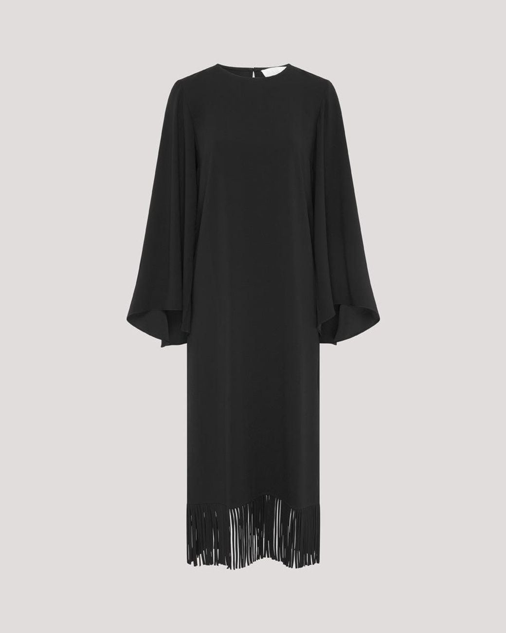 Racil Black Lee Kaftan With Fringes