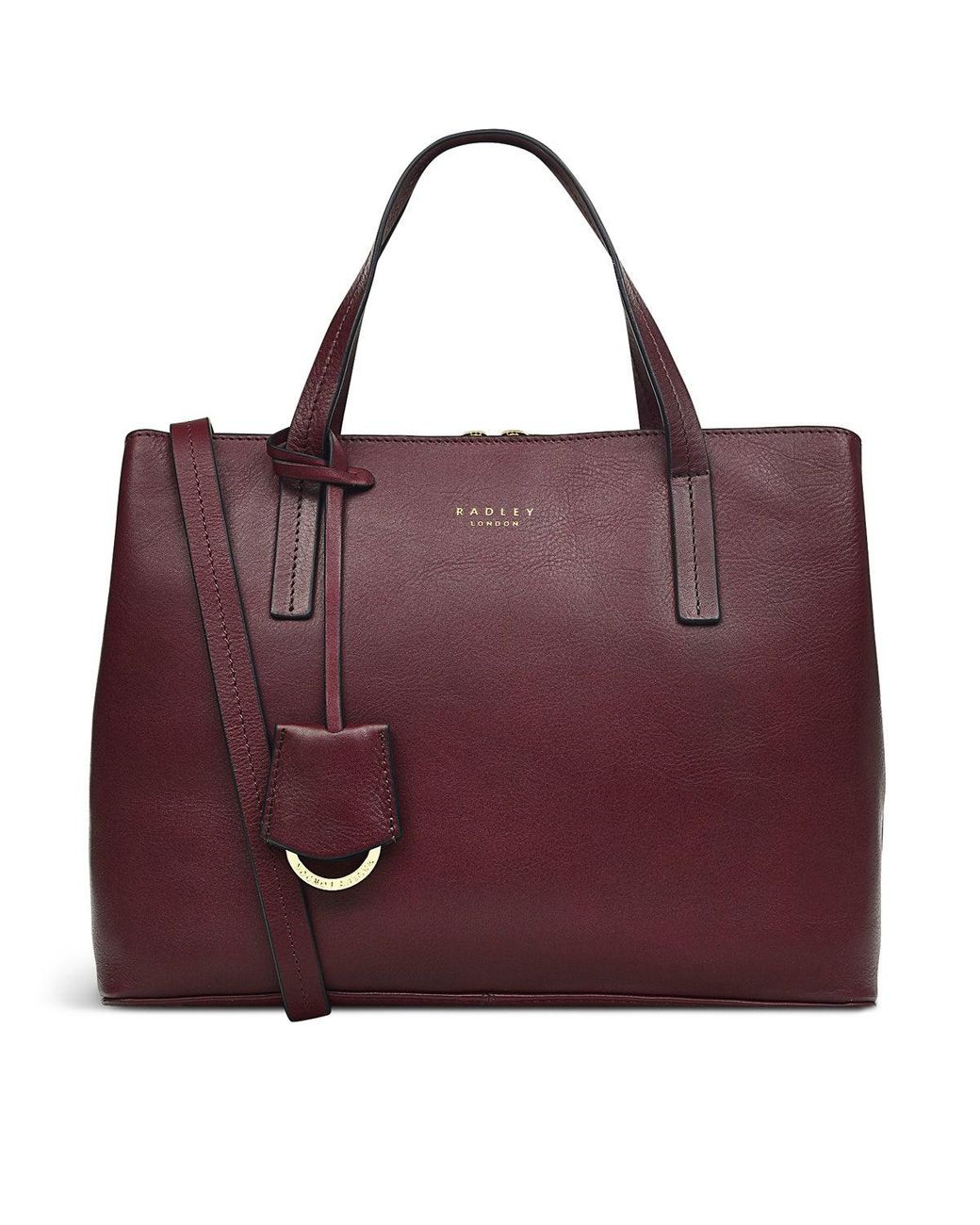 Radley London Women's Dukes Place Medium Ziptop Grab Red in Purple