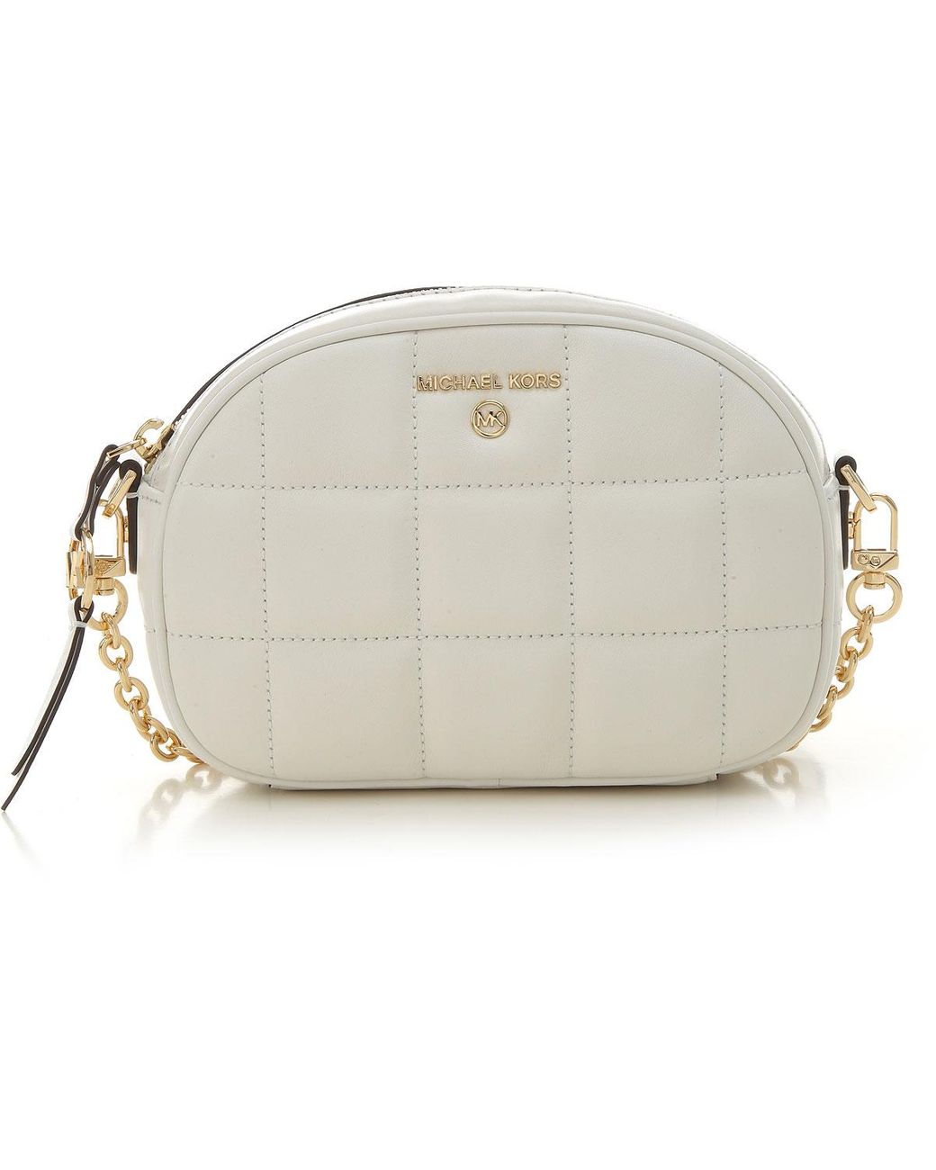 Michael Kors Leather Shoulder Bag For Women in White - Lyst
