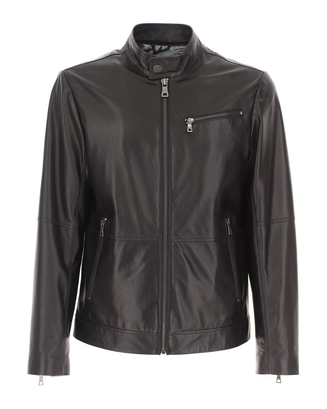 guess leather jacket mens