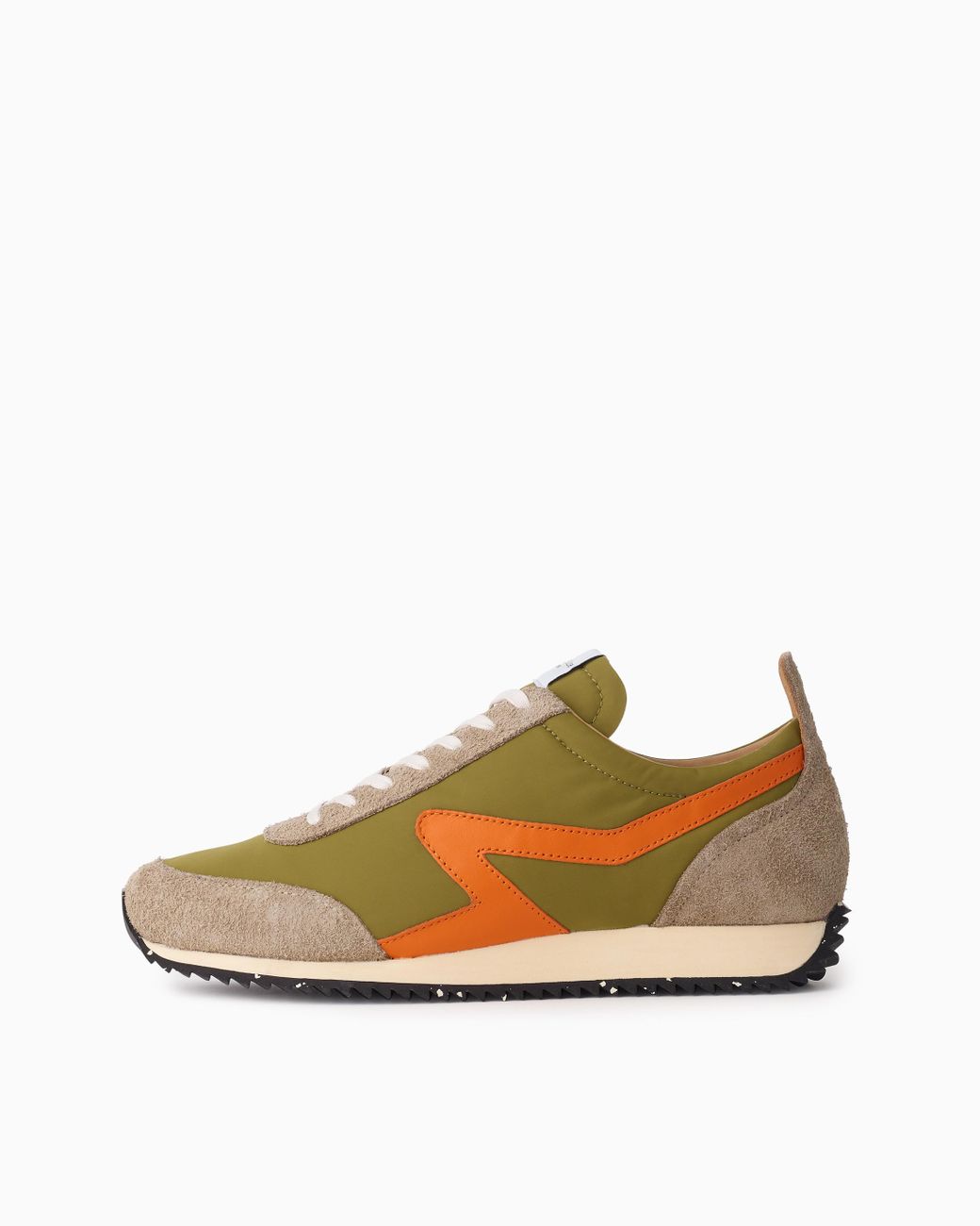 Rag & Bone Retro Runner Leather And Recycled Materials Sneaker in Green ...