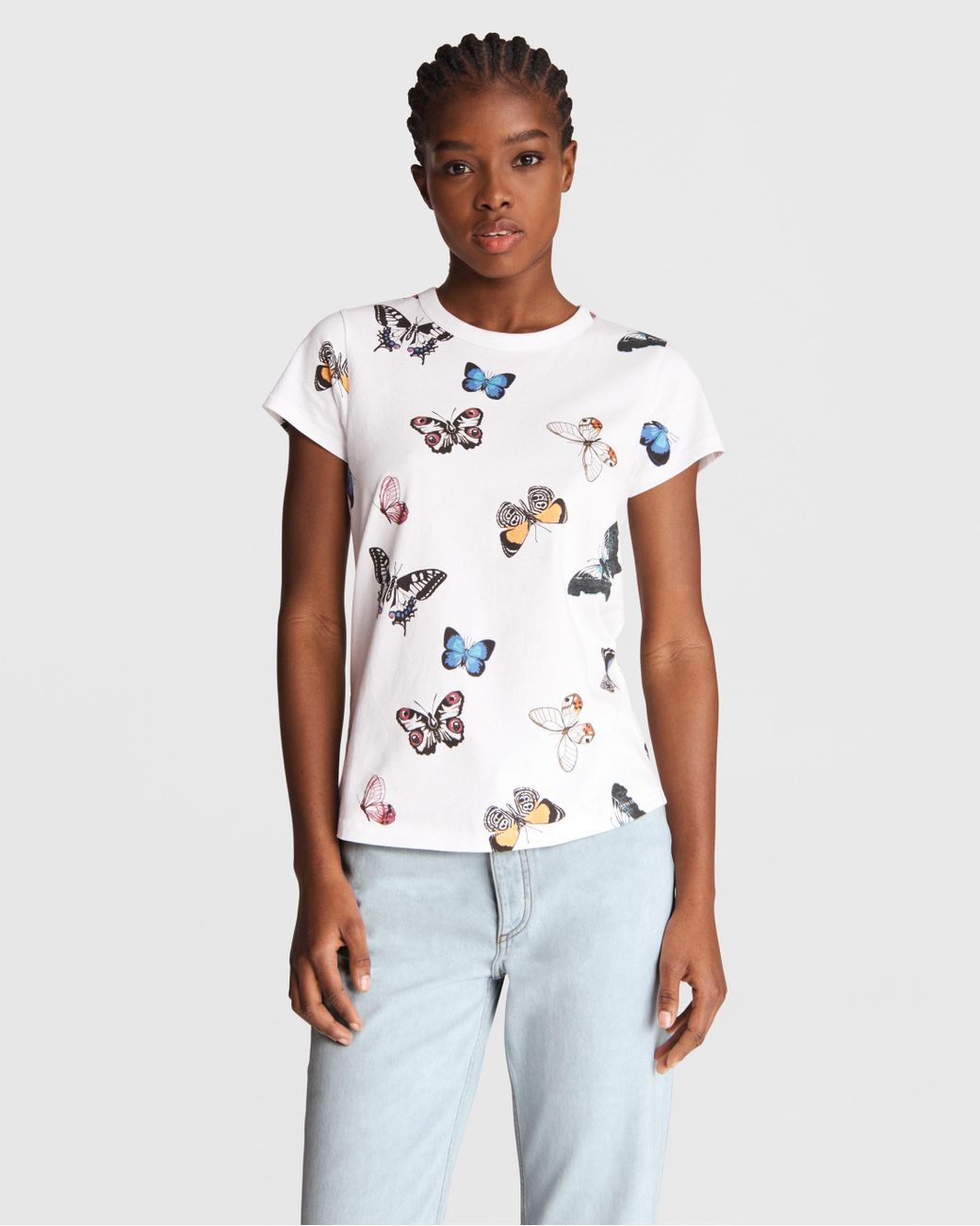 Over Butterfly Cotton Tee Classic Fit 