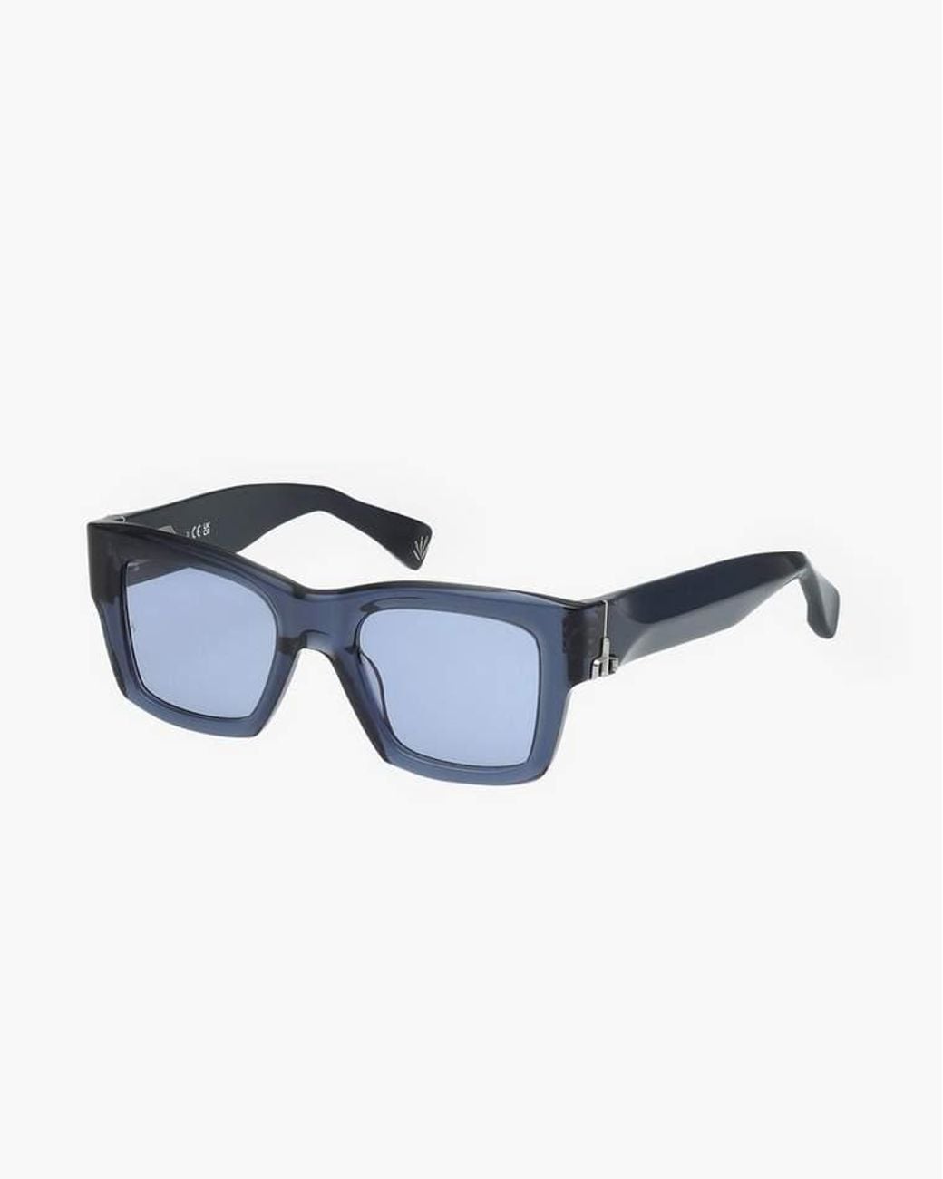 Rag & Bone Blue Brooklyn Rectangular Sunglasses for men