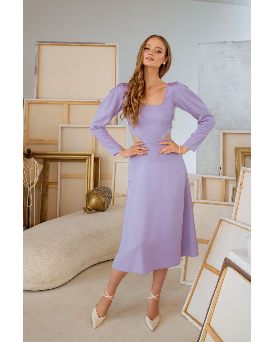 RainSisters Multicolor Backless Dress With A Bow On The Back