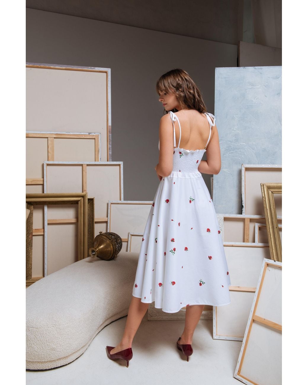 RainSisters Gray Fit And Flare Dress