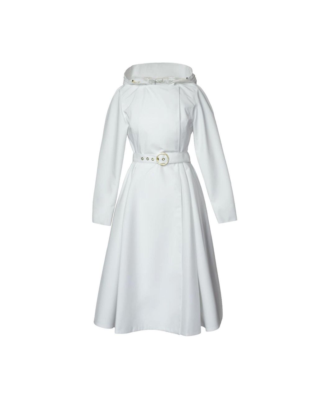 RainSisters White Double Breasted Trench Coat