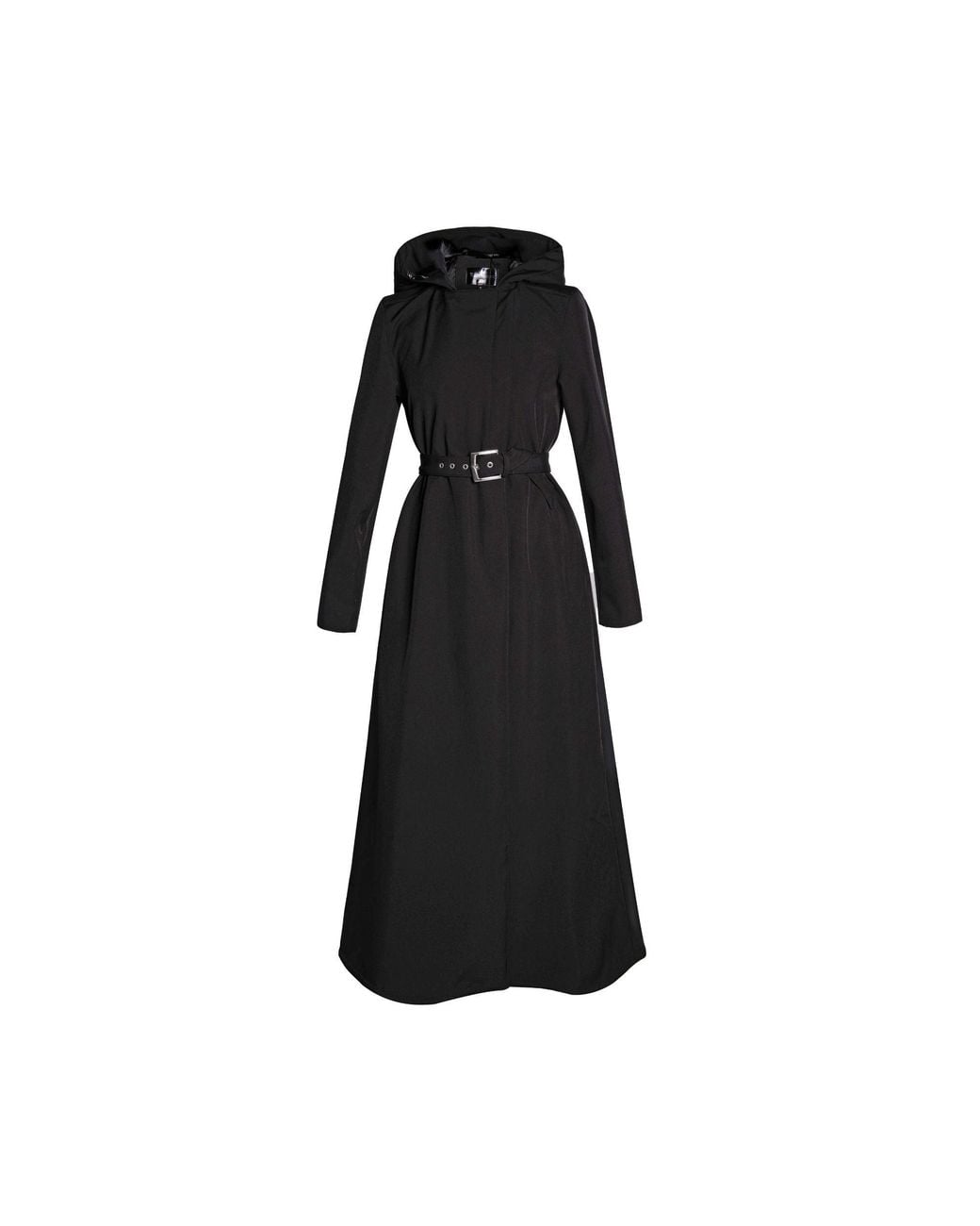 RainSisters Blue Double Breasted Coat With Trapeze Cut