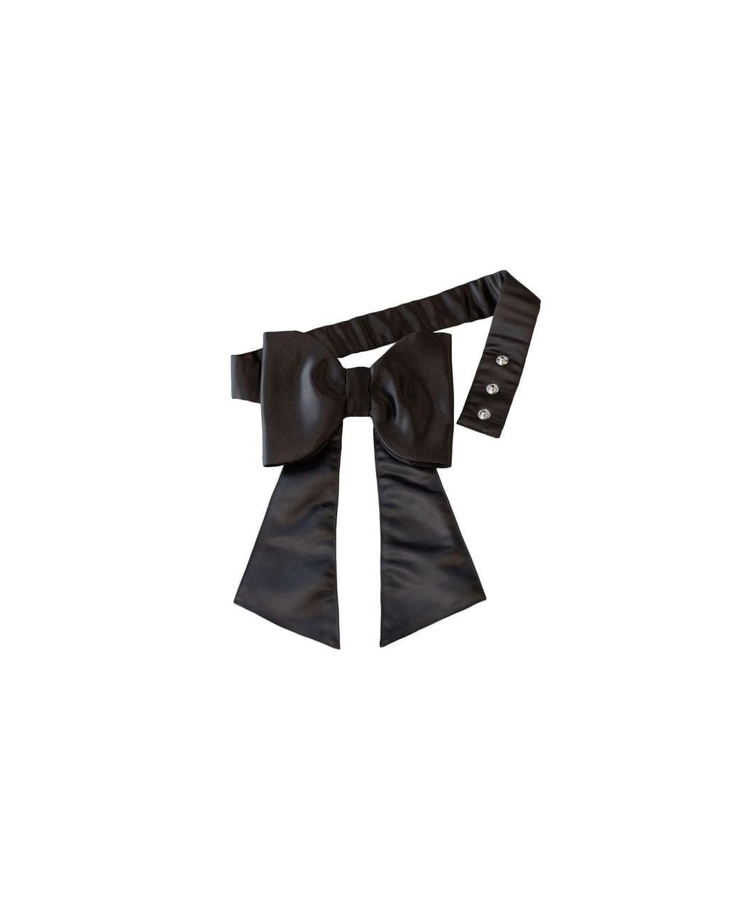 RainSisters Black Bow Belt For