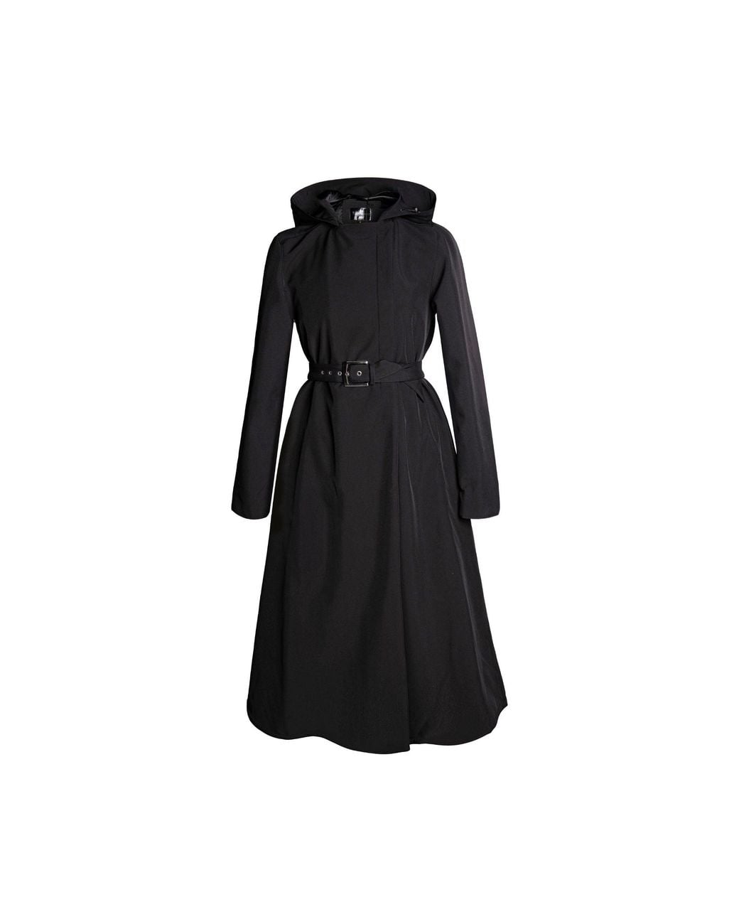 RainSisters Blue Double Breasted Coat With Trapeze Cut