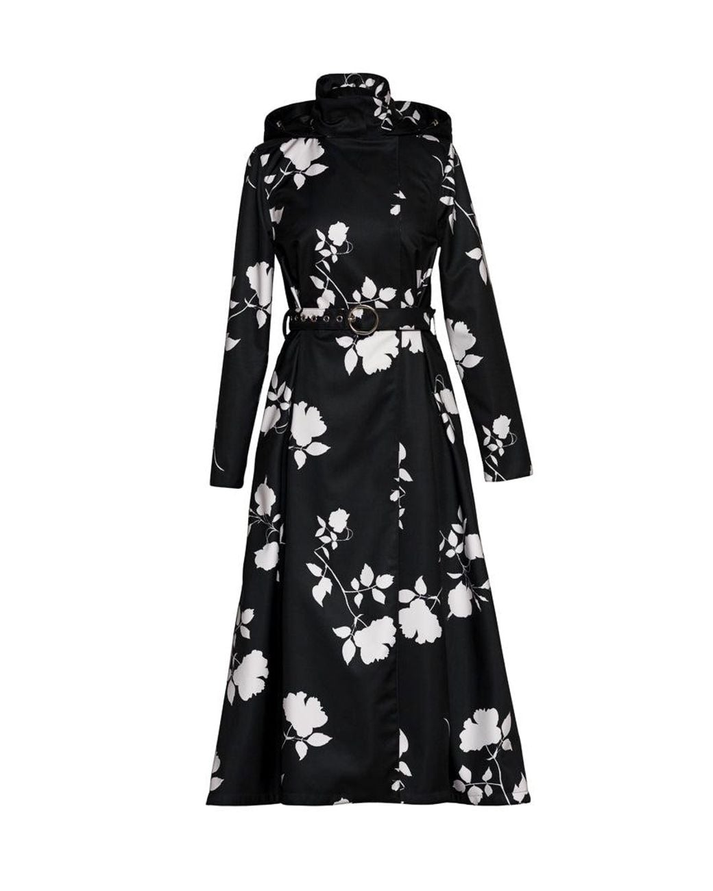 RainSisters Multicolor Double Breasted Floral Coat