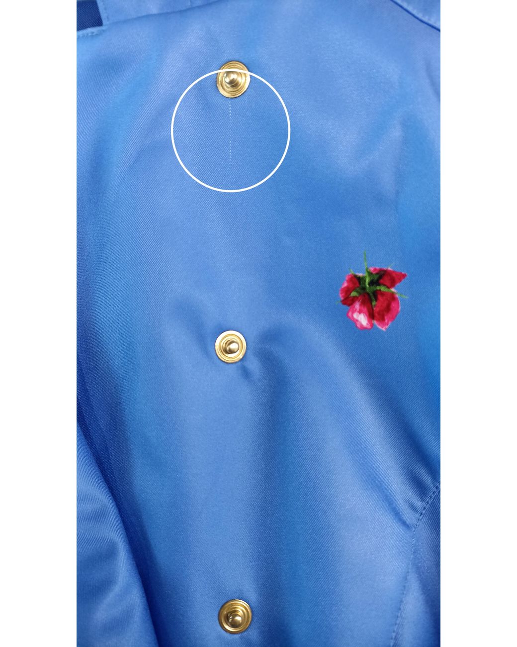 RainSisters Blue Double Breasted Trench Coat