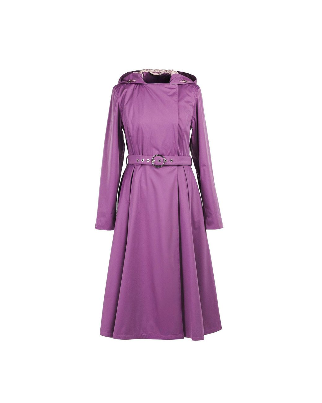 RainSisters Purple Double Breasted Trench Coat For Spring