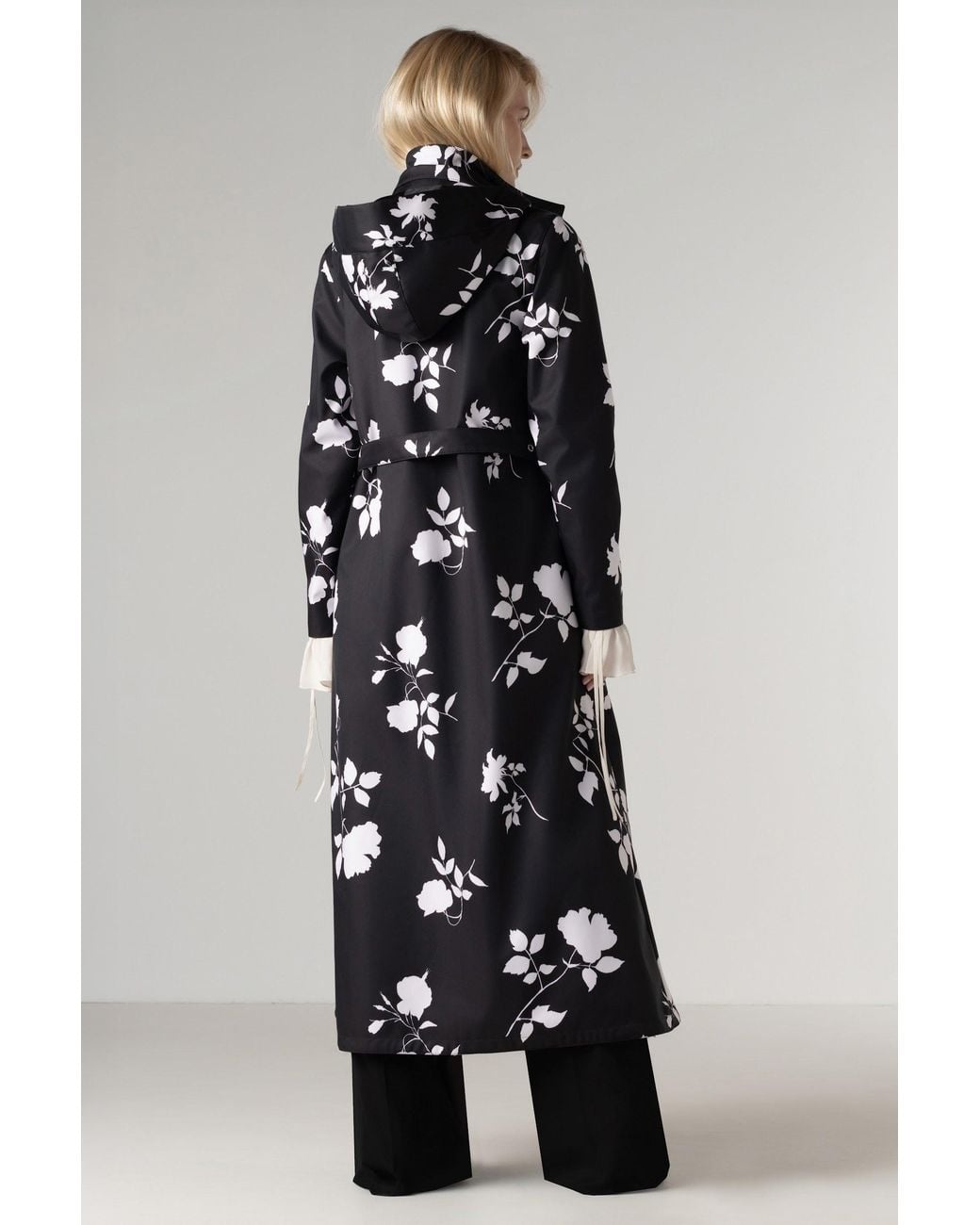 RainSisters Multicolor Double Breasted Floral Coat