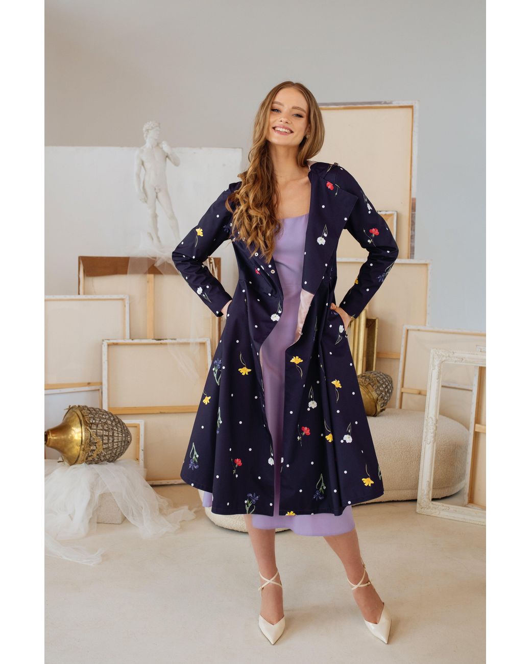 RainSisters Multicolor Backless Dress With A Bow On The Back