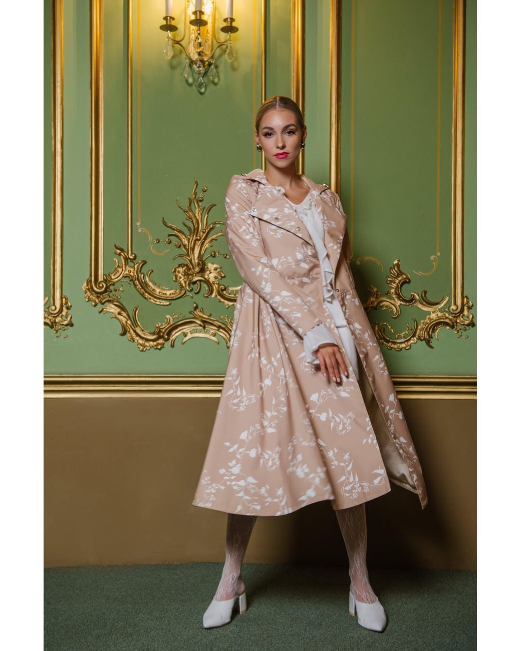 RainSisters Multicolor Double Breasted Trench Coat For Spring