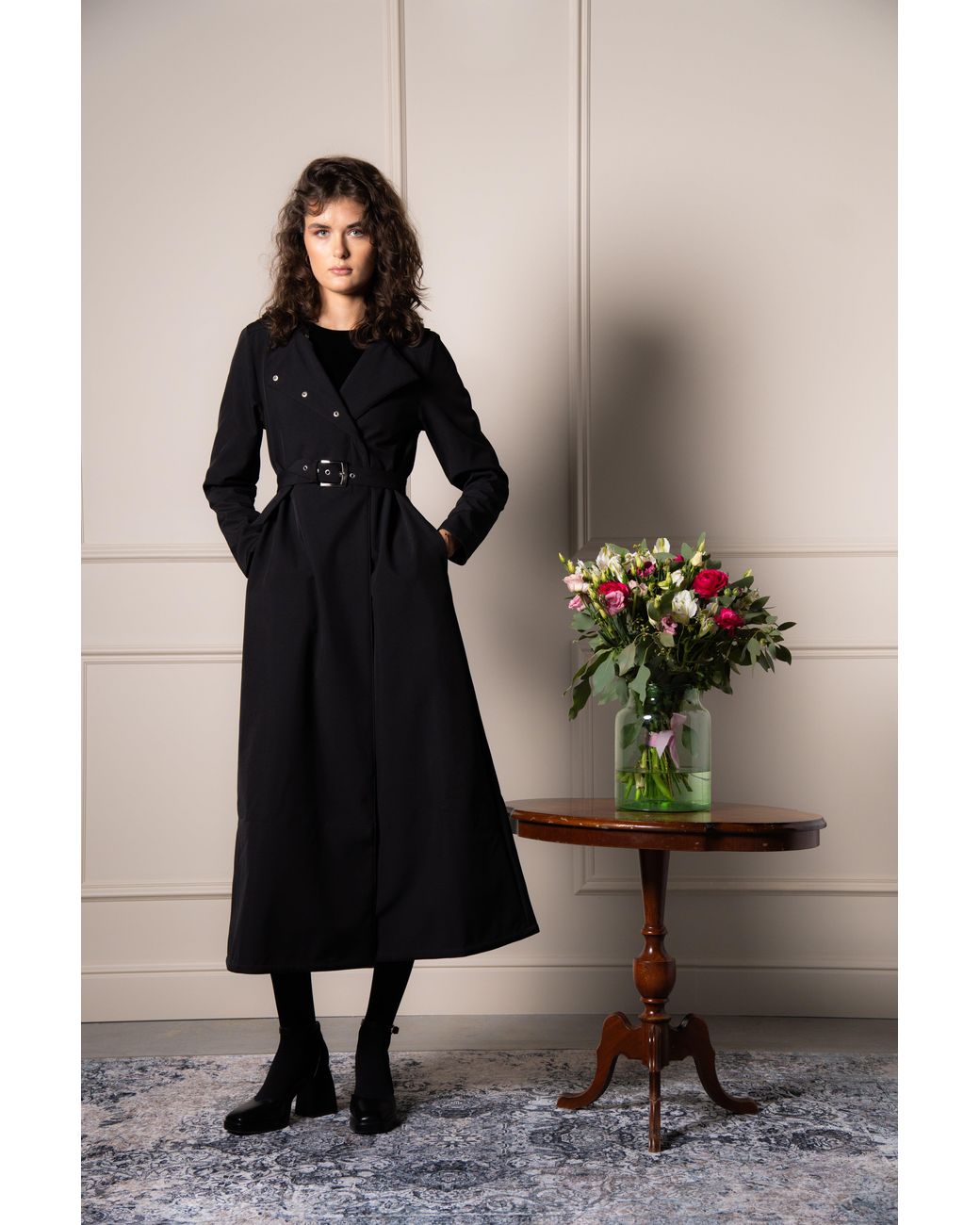 RainSisters Black Classic' Coat
