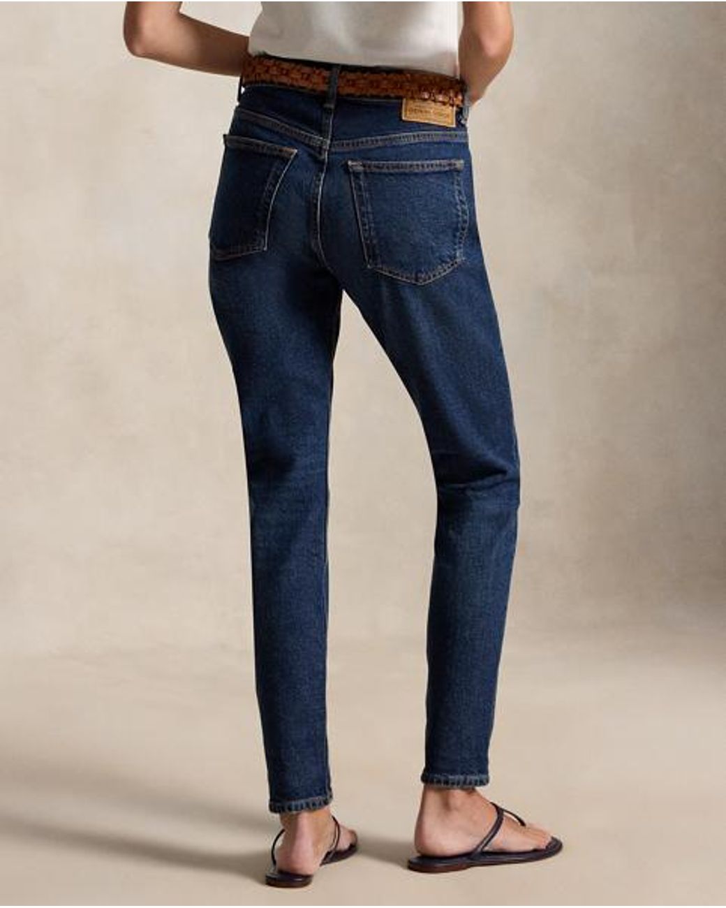 Polo Ralph Lauren Blue Mid-Rise Super-Slim Jean