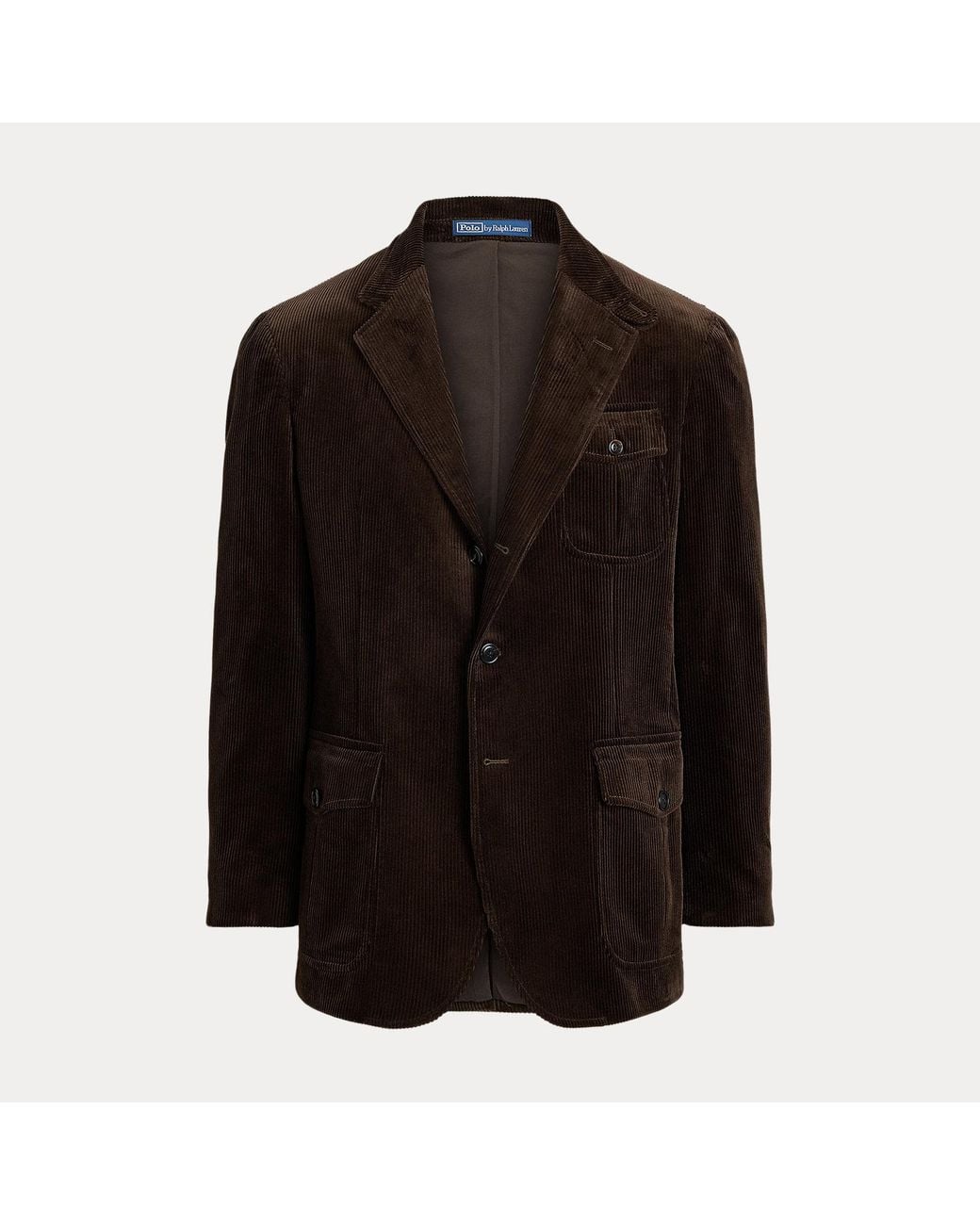 Polo Ralph Lauren Black Polo Tailored Fit Corduroy Suit Jacket for men