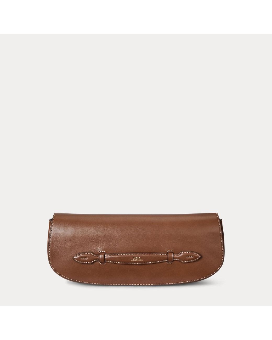 Polo Ralph Lauren Black Bellport Leather Long-Flap Clutch