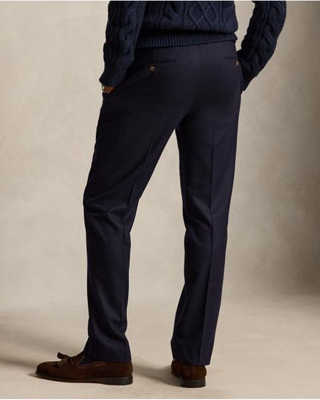 Polo Ralph Lauren Blue Wool Flannel Suit Trouser for men
