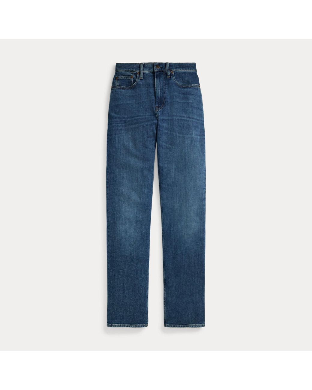 Polo Ralph Lauren Blue High-Rise Straight Jean