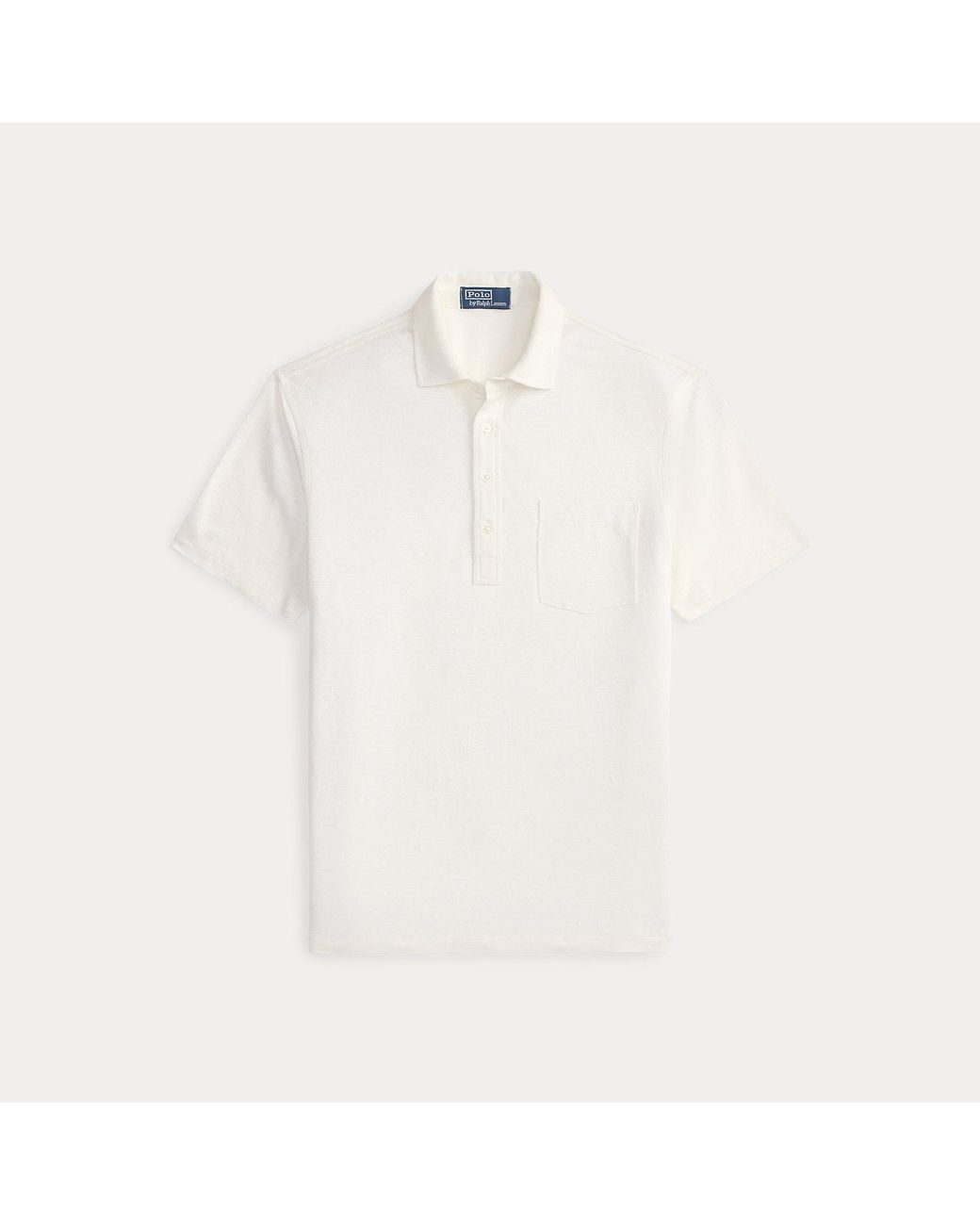 Polo Ralph Lauren Standard Fit Linen Piqué Polo Shirt in White for Men ...