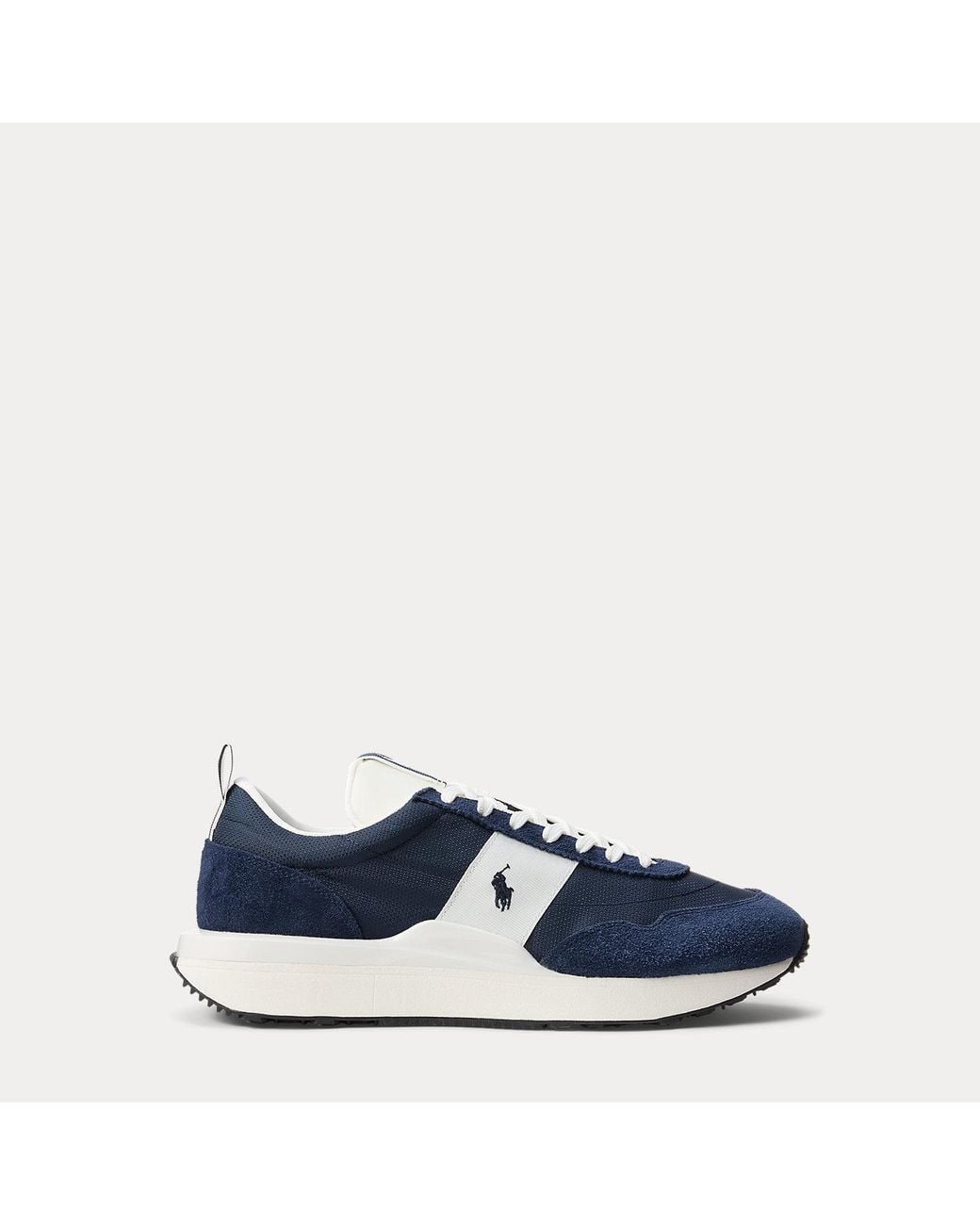 Polo Ralph Lauren Blue Train 89 Suede & Oxford Sneaker for men