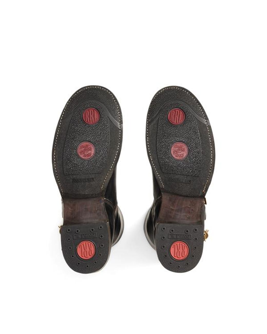 RRL Black Leather Boot for men